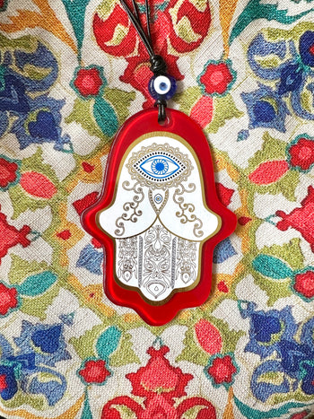 Glass Hamsa