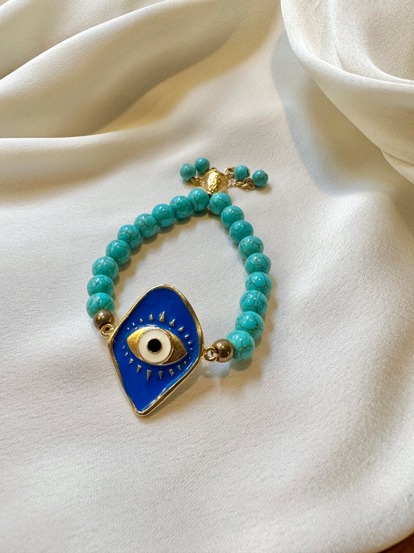 Evil Eye & Turquoise bracelet