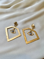 Gold Evil Eye Earrings