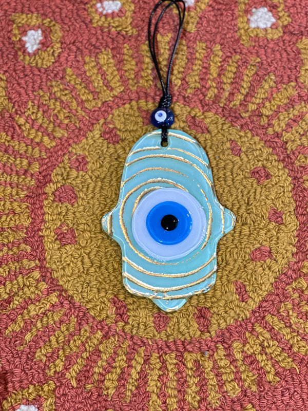 Glass Hamsa