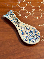 Hand-Painted Spoon Rests - Evil Eye
