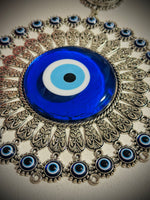 Silver Peacock Evil Eye
