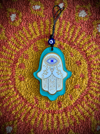 Glass Hamsa