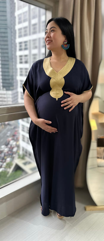 Safa Kaftan- Navy Blue