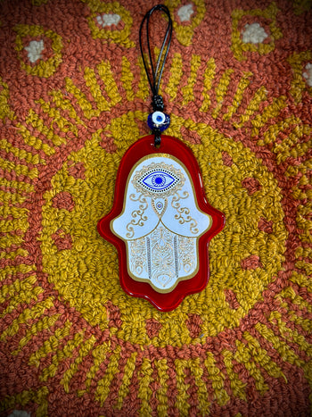 Glass Hamsa