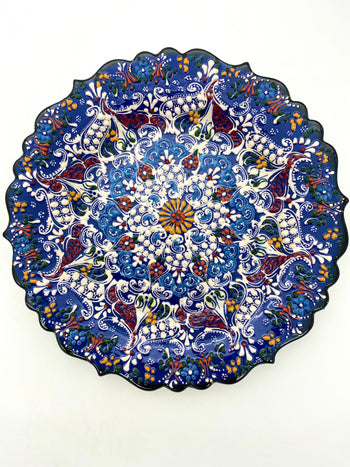 Large Kutahya Ceramic Plate - 12 inches