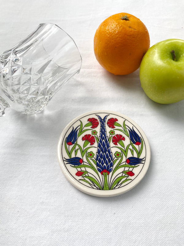 Ceramic Coasters - Cyprus Tree