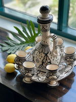 Moroccan ceramic tea set