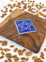 Emir Wooden Plate - Cintamani Motif