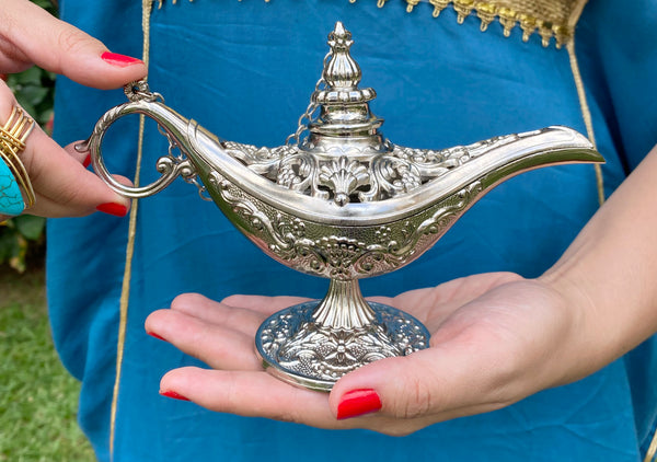 Ottoman Oil Lamp - Silver
