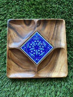 Emir Wooden Plate - Cintamani Motif