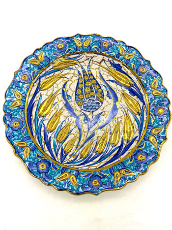 Large Altin Plate in 24k Gold
