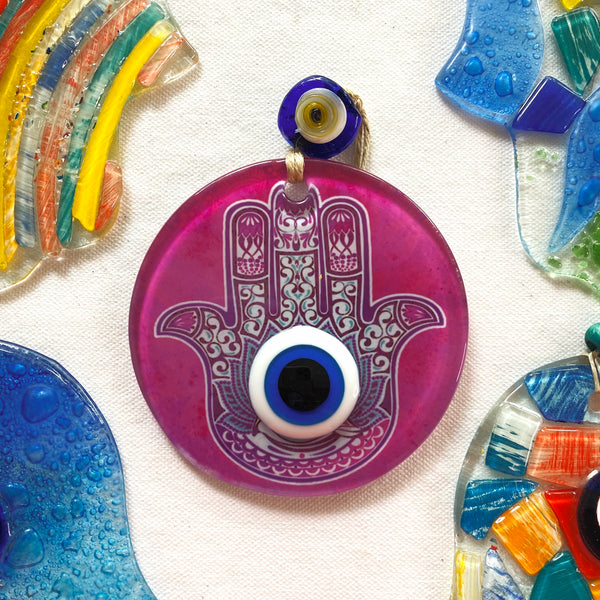 Glass Hamsa