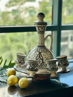 Moroccan ceramic tea set