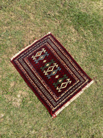 Small Vintage Turkish Carpet