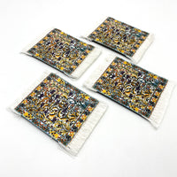 Silken Coasters - set of 4